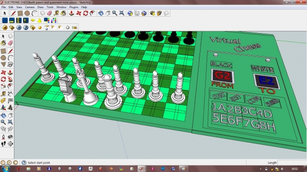 Creation of electronic chess: Step 3